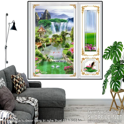 file tranh cua tu decor trang tri nghe thuat 27 4 2022 ho
