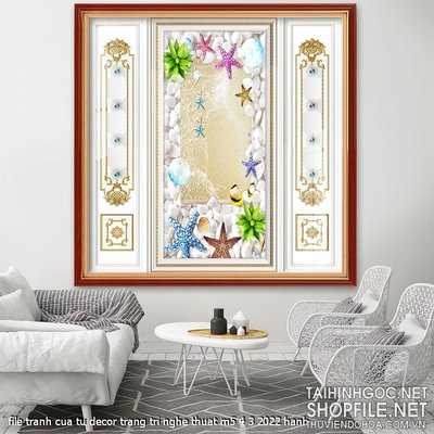 file tranh cua tu decor trang tri nghe thuat m5 4 3 2022 hanh