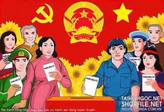 file tranh cung nhau toan dan bau cu tranh van dong tuyen truyen