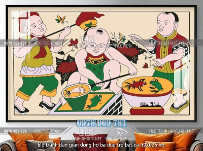 file tranh dan gian dong ho ba dua tre bat ca 492025 ho