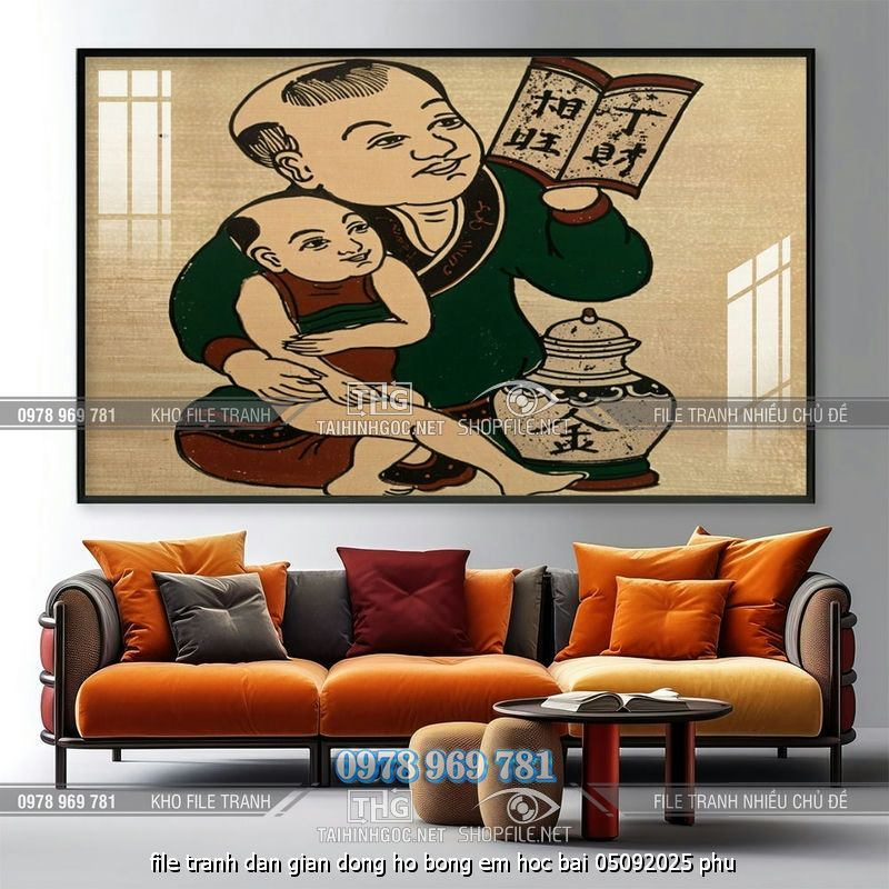 file tranh dan gian dong ho bong em hoc bai 05092025 phu