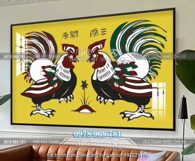 file tranh dan gian dong ho ga choi 492025 ho