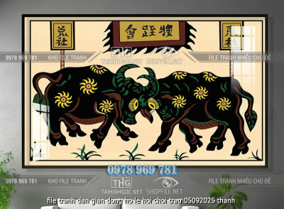 file tranh dan gian dong ho le hoi choi trau 05092025 thanh