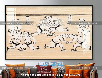 file tranh dan gian dong ho le hoi dau vat 492025 ho