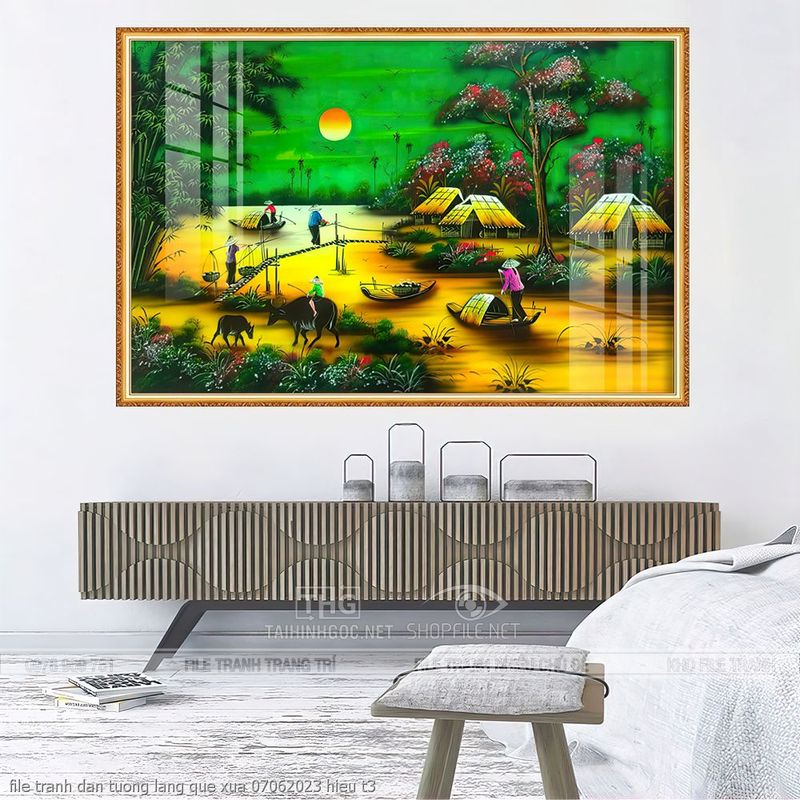 file tranh dan tuong lang que xua 07062023 hieu t3