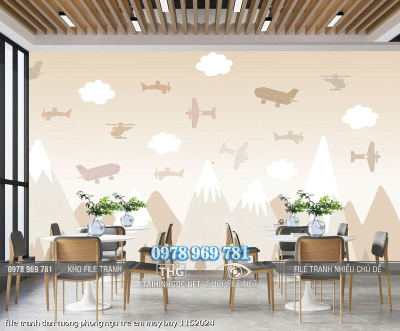 file tranh dan tuong phong ngu tre em may bay 1152024