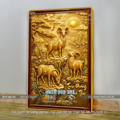 file tranh de vang bonsai mai dao tai loc than tai tet 092026 11