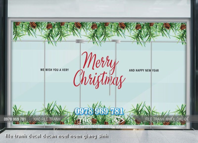 file tranh decal decan noel noen giang sinh