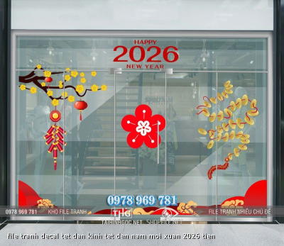 file tranh decal tet dan kinh tet den nam moi xuan 2026 tien