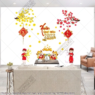 file tranh decal tet nam moi mua xuan meo em be 412023 dao file tranh decal tet nam moi mua xuan meo em be 412023 dao