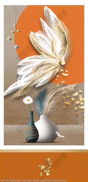 file tranh decor binh hoa nghe thuat trang tri den dien led neon