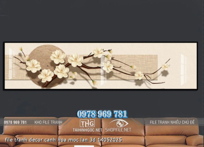 file tranh decor canh hoa moc lan 3d 14052025