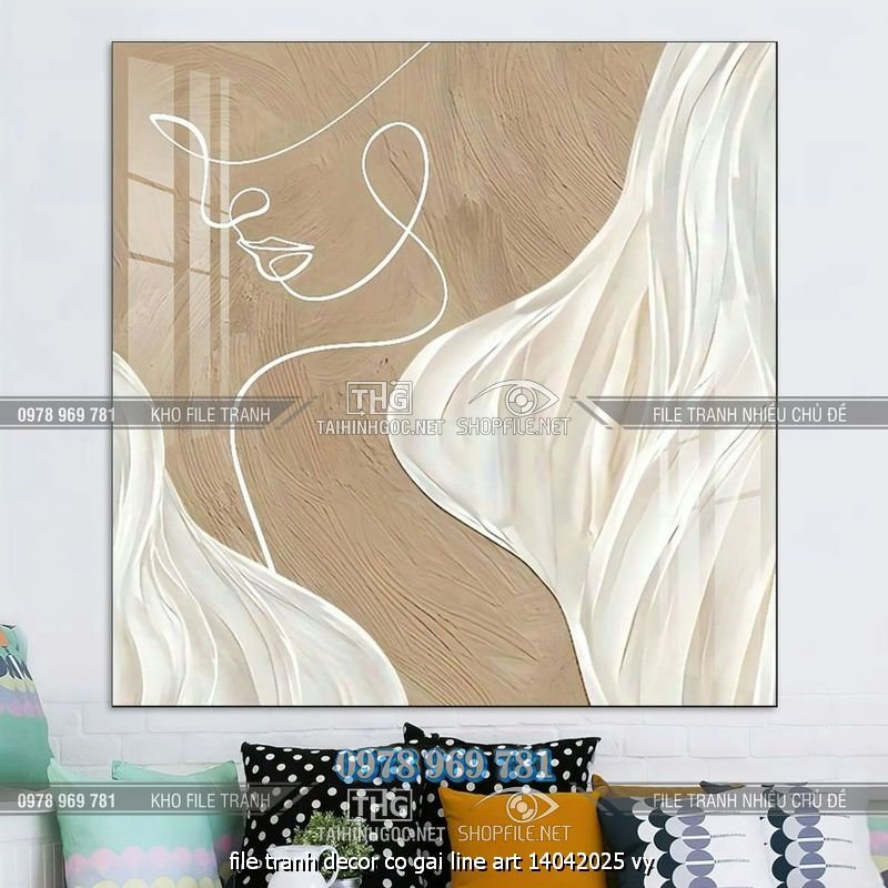 file tranh decor co gai line art 14042025 vy