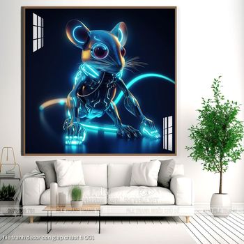 file tranh decor con giap chuot ti 001