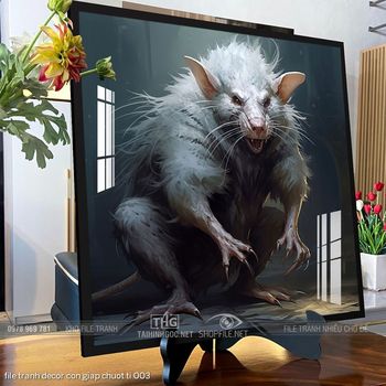 file tranh decor con giap chuot ti 003