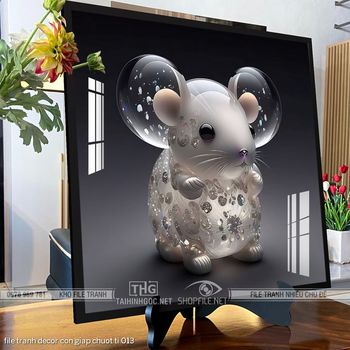 file tranh decor con giap chuot ti 013