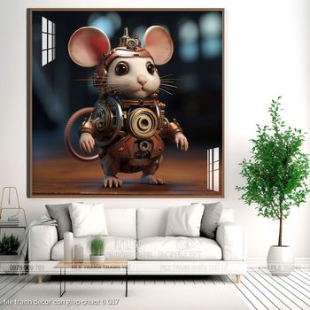 file tranh decor con giap chuot ti 017