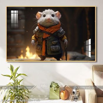 file tranh decor con giap chuot ti 023