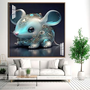 file tranh decor con giap chuot ti 046