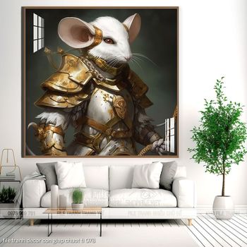 file tranh decor con giap chuot ti 078