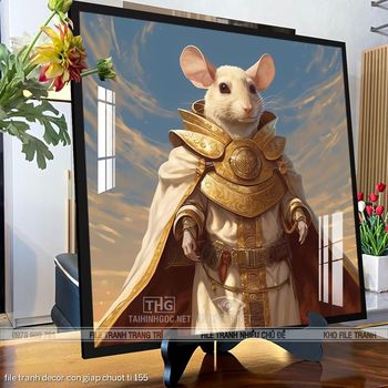 file tranh decor con giap chuot ti 155