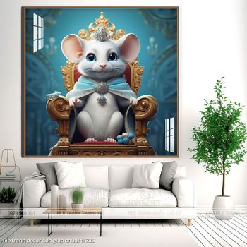 file tranh decor con giap chuot ti 232