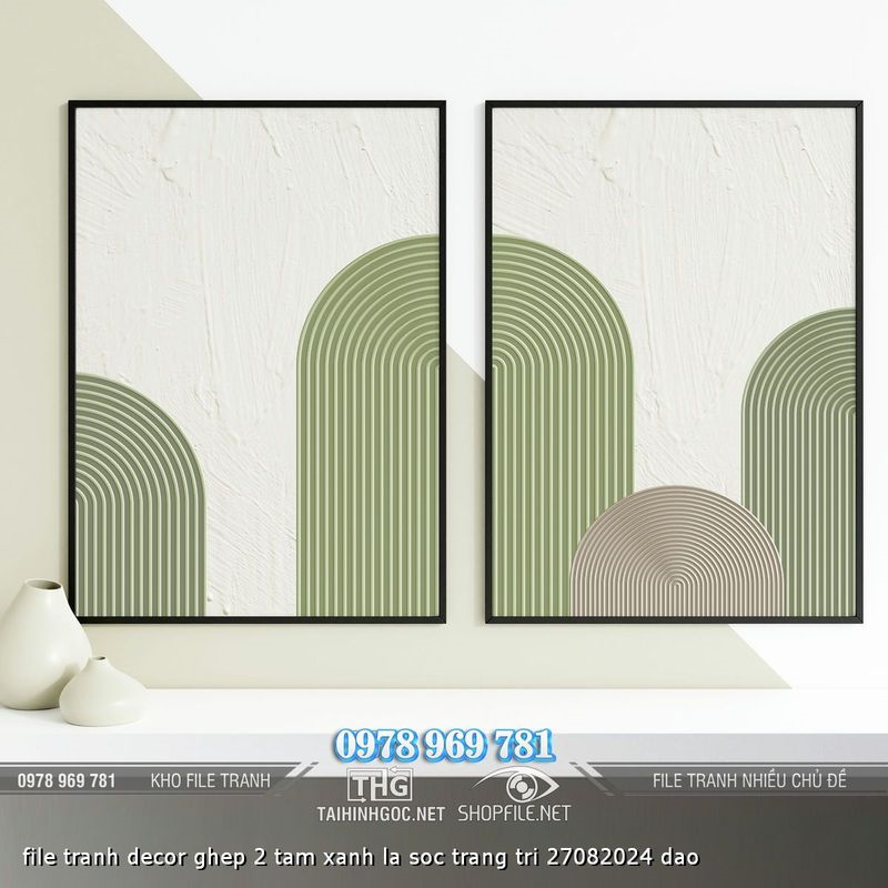 file tranh decor ghep 2 tam xanh la soc trang tri 27082024 dao