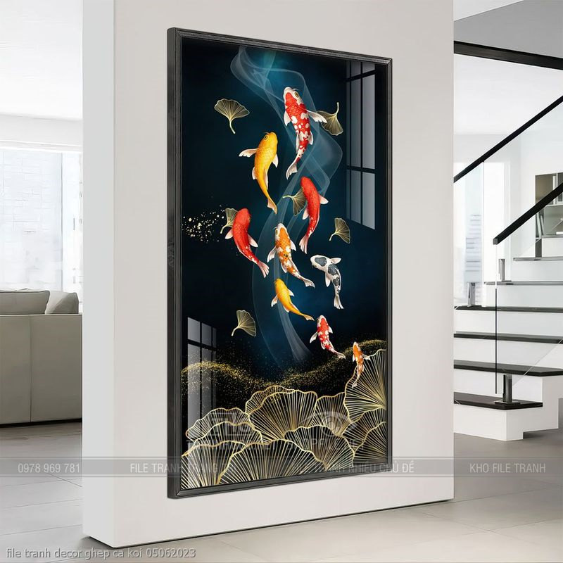 file tranh decor ghep ca koi 05062023