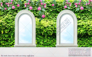 file tranh decor hai canh cua trang canh nhau