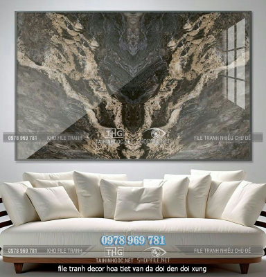 file tranh decor hoa tiet van da doi den doi xung