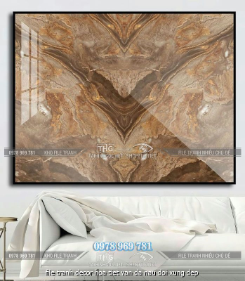 file tranh decor hoa tiet van da nau doi xung dep