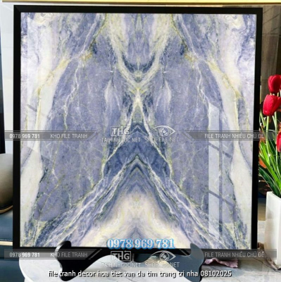 file tranh decor hoa tiet van da tim trang tri nha 08102025