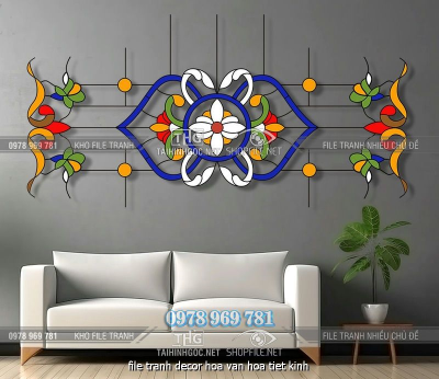 file tranh decor hoa van hoa tiet kinh