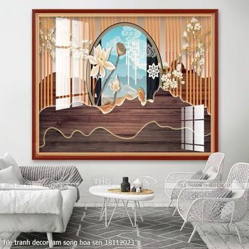 file tranh decor lam song hoa sen 18112023