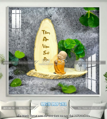 file tranh decor nen da chu tieu va cau doi 2872025 ho