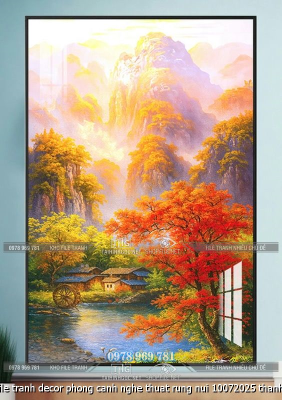 file tranh decor phong canh nghe thuat rung nui 10072025 thanh