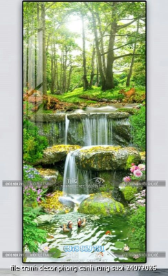 file tranh decor phong canh rung suoi 24072025