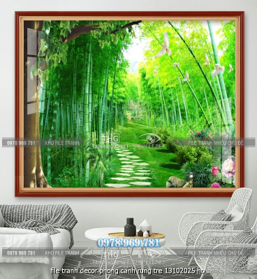 file tranh decor phong canh rung tre 13102025 ho