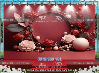 file tranh decor phong nen backgroud san khau vong hoa 23072025 phu