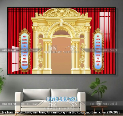 file tranh decor phong nen trang tri canh cong nha tho cong giao thien chua 23072025