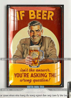 file tranh decor quan nhau nha hang do uong nguoi dan ong cam ly bia beer 17072025 dao