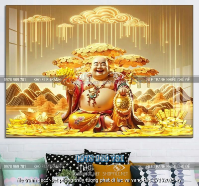 file tranh decor tet phong thuy tuong phat di lac va vang bac 17102025 vy