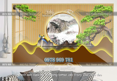 file tranh den dien led lam song bonsai cay thong 07022026 dao