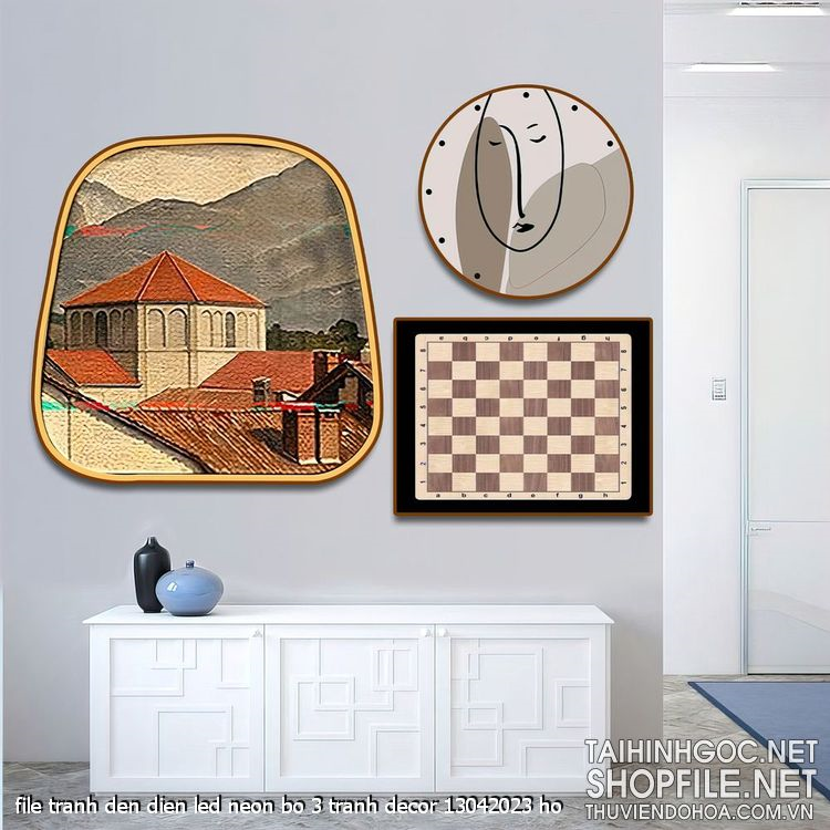 file tranh den dien led neon bo 3 tranh decor 13042023 ho