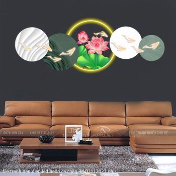 file tranh den dien led neon ca chep 3d 03112023 phu