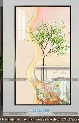 file tranh dien led cay thach nam va hoa decor 17032025 tien