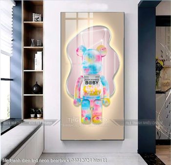 file tranh dien led neon bearbrick 04012024 hieu t1