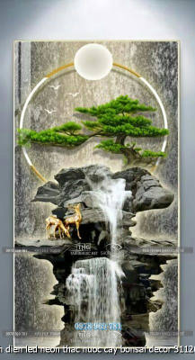 file tranh dien led neon thac nuoc cay bonsai decor 3112025 phu
