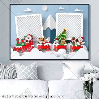 tranh cong giao file tranh doan tau hoa cua ong gia noel