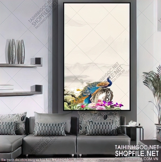 file tranh doi chim cong va hoa sen 23032023 hieu